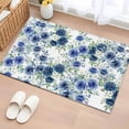 thumbnail image 1 of Navy Blue Roses Entryway Rug 2'x3'&nbsp; Non Slip Front Door Mats, Spring Floral Elegant Pastoral Botanical Entrance Rugs Indoor Outdoor Carpet, Washable Floor Mats Small Area Rug for Bedroom Kitchen, 1 of 8