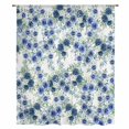 thumbnail image 1 of Navy Blue Roses Sheer Curtains 72 Inches Long, Spring Floral Elegant Pastoral Botanical Light Filering Curtains, Breathable Simi Curtain Privacy Drapes for Living Room Bedroom Window Treatment, 1 of 9