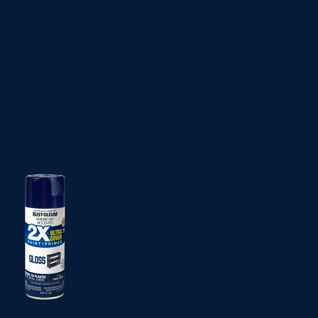 Navy Blue, RustOleum American Accents 2X Ultra Cover Gloss Spray Paint
