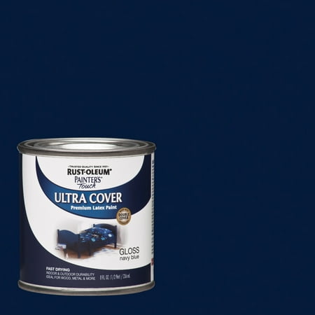 Navy Blue, Rust-Oleum Painter's Touch Ultra Cover Gloss, Half Pint, 6 Pack