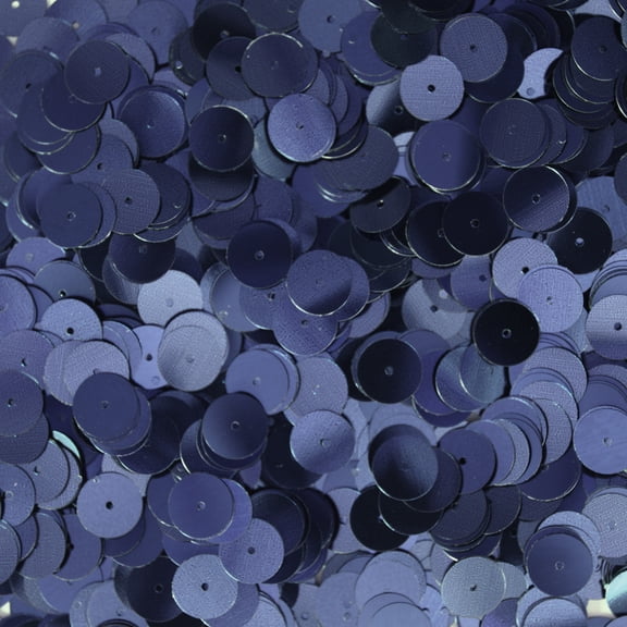 Navy Blue Sequins 8mm Shiny Metallic Made in USA