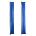 thumbnail image 1 of Navy Blue Sheer Curtains 2-Panel Set, Light-Filtering Sheer Window Curtains for Living Room, Long Privacy Sheer Drapes, Elegant Blue Living Room decor, Light Curtains for, 1 of 4