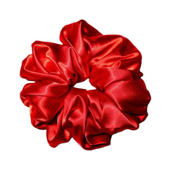 Navy Blue Shimmery Stretch Velvet Scrunchie