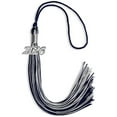 thumbnail image 1 of Endea Graduation Navy Blue/Silver Mixed Color Graduation Tassel with Silver Date Drop, 1 of 2