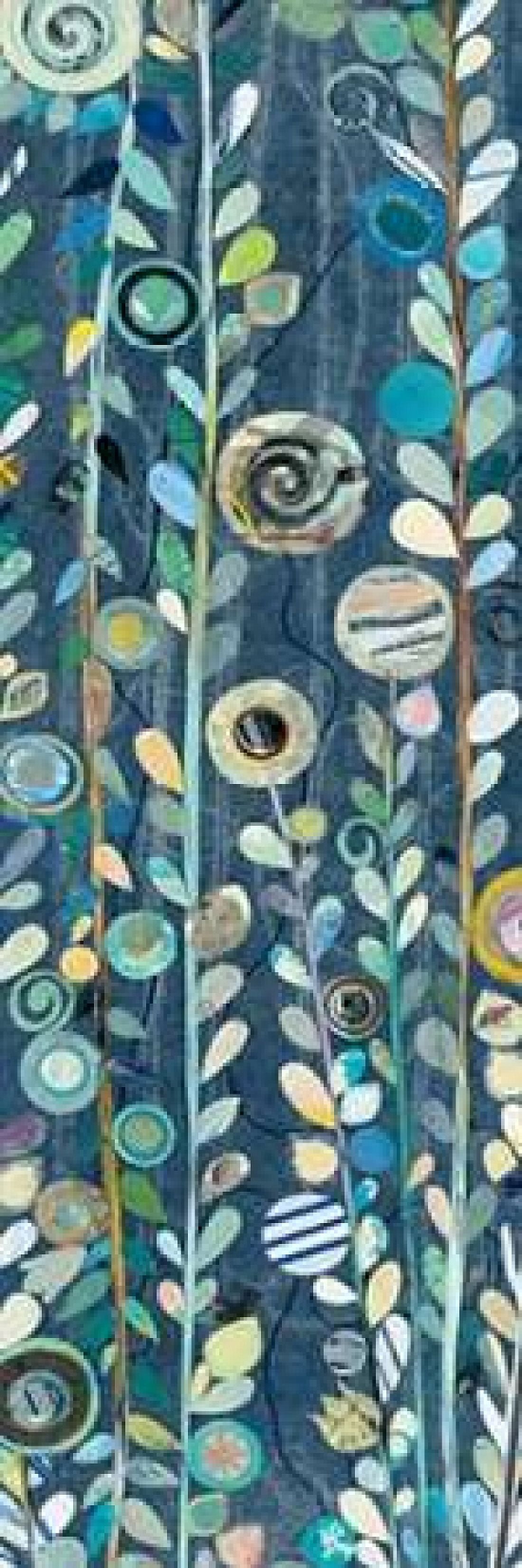 Navy Blue Sky II Canvas Art - Candra Boggs (8 x 24)