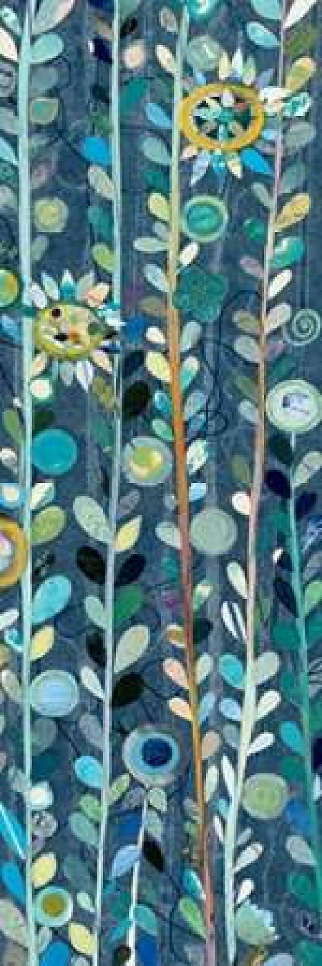 Navy Blue Sky III Canvas Art - Candra Boggs (8 x 24)