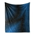 thumbnail image 1 of Navy Blue Soft Flannel Fleece Throw Blanket, Deep in the Majestic Ocean Themed Marine Colored Design Reflections Image, Cozy Plush for Indoor and Outdoor Use, 60" x 80", Dark Blue, by Ambesonne, 1 of 5
