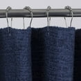 thumbnail image 1 of Navy Blue Soft Textured Shower Curtain, 1 of 6