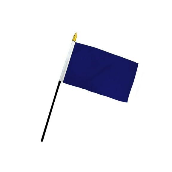 Navy Blue Solid Color 4x6in Stick Flag