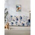 thumbnail image 1 of Navy Blue Spring Floral Couch Cover for 2 Cushion Sofa, Farmhouse Flowers Modern Art Washable Loveseat Sofa Covers Slipcover for Sectional Sofas L-Shaped, Couch Throw Cover 71"x118", 1 of 9