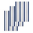 thumbnail image 1 of Navy Blue Stripe Kitchen Dish Towels for Drying Dishes Set of 3, Geometric Grey White Vertical Striped Waffle Weave Microfiber Hand Tea Bathroom Towels Quick Dry & Absorbent Towel 15.7x23.6, 1 of 7
