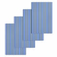 thumbnail image 1 of Navy Blue Stripe Kitchen Dish Towels for Drying Dishes Set of 4, Modern White Vertical Striped Geometric Waffle Weave Microfiber Hand Tea Bathroom Towels Quick Dry & Absorbent Towel 15.7x23.6, 1 of 7