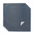 thumbnail image 1 of Navy Blue Striped Cloth Napkins, Modern Abstract Art Aesthetics Washable and Reusable Dinner Napkins Set of 6, Table Napkin for Kitchen Party Birthday Wedding Hotel Housewarming 20"x20", 1 of 8