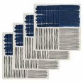thumbnail image 1 of Navy Blue Striped Kitchen Dish Towels for Drying Dishes Set of 4, Farmhouse Stripes Modern Abstract Art Waffle Weave Microfiber Hand Tea Bathroom Towels Quick Dry & Absorbent Towel 12x12, 1 of 7