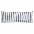 thumbnail image 1 of Navy Blue Striped Pillow Cases Body Size, Smooth Satin Pillowcase for Hair and Skin, Navy Blue White Stripes Farmhouse Decorative Cooling Bed Pillow Covers with Zipper, 20x54 Inches, 1 of 5