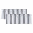 thumbnail image 1 of Navy Blue Striped Valances for Windows, Decorative Rod Pocket Window Valance Curtains, Navy Blue White Stripes Farmhouse Short Curtain Drapes for Kitchen/Bathroom/Living Room, 2 Panels, 42" W x 12" L, 1 of 8