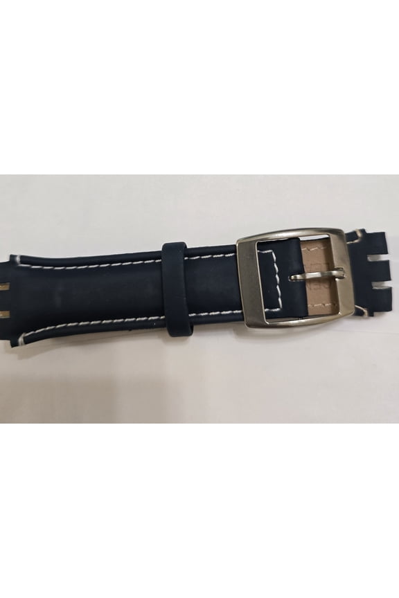 Navy Blue Swatch Chronograph leather bandGeneric