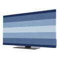 Navy Blue TV Dust Cover 85 Inch, Ombre Stripe Computer Monitor Cover ...