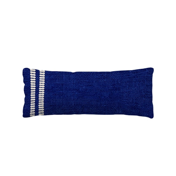 Navy Blue Texture Body Pillow Cover 20 x 54 Inch Decorative Pillow Cover Country Farmhouse Burlap Stripes Lumbar Pillowcase Seasonal Rectangle Cushion Case for Couch Sofa Bed Living Room