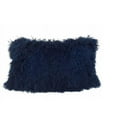thumbnail image 1 of Navy Blue Tibetan Lamb Pillow, 1 of 1