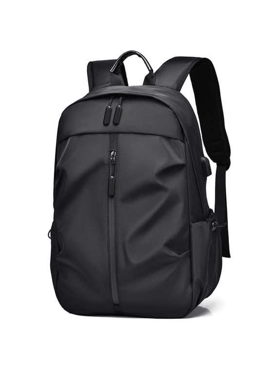 Black Casual Backpack Hiking Shoulder Daypack Rucksack Laptop Bag