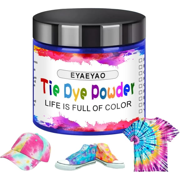 Navy Blue Tie Dye Powder, Fabric Dyes for Clothing, All Purpose Powder Tie Dye, Easy to Use Dye for Cotton, Silk, & Linen, Ultra Concentrated Colors (Navy Blue, 2 Ounce)