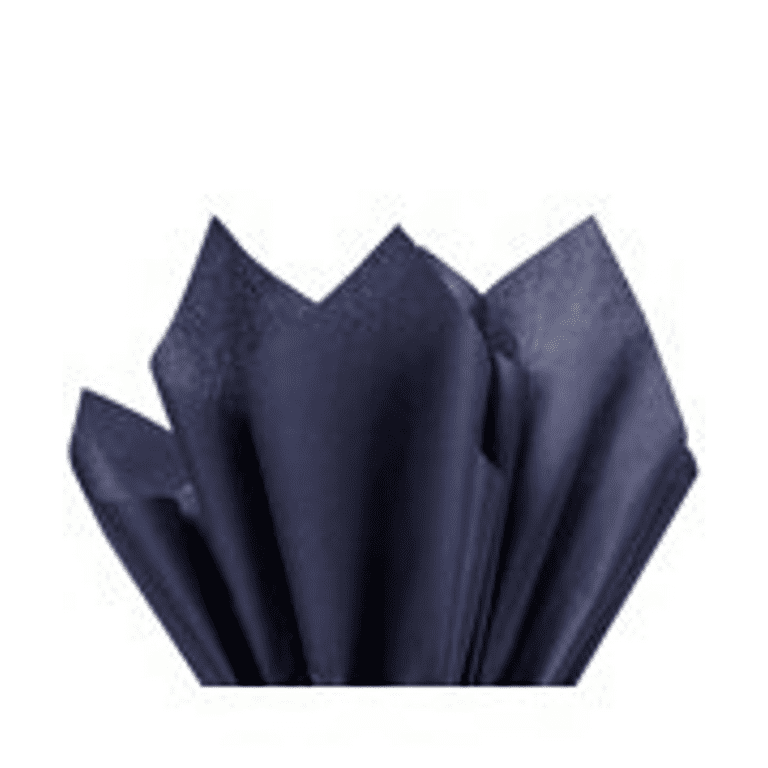 Navy Blue Tissue Paper Squares, Bulk 10 Sheets, Presents by Feronia Packaging, Large 15 inch x 20 inch Made in USA, Size: 15 x 20