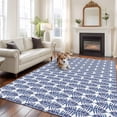 thumbnail image 1 of Navy Blue Tree Area Rug 5x7 FT, Non Slip Bedroom Throw Carpet, Modern Geometric Abstract Art Washable Soft Floor Carpet Non-Shedding Rug for Dining Room Bedside Classroom Desk, 1 of 9
