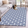 thumbnail image 1 of Navy Blue Tree Runner Rug 2.7x5 FT, Non Slip Entryway Carpet, Modern Geometric Abstract Art Washable Soft Floor Carpet Entrance Mat Non-Shedding Throw Rug for Hallway Laundry Room Bedside, 1 of 9