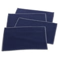 thumbnail image 1 of Navy Blue Whip Stitched Boarder Design Placemat, 13" X 19" Rectangular (4 Piece Set), 1 of 3