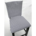 thumbnail image 1 of Navy Blue & White Checked Gingham Dining Room Chair Back Covers or Seat Covers by Penny's Needful Things (Chair Back Cover Only) (16 W x 16 H CHAIR BACK), 1 of 4