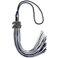 thumbnail image 1 of Endea Graduation Navy Blue/White Mixed Color Graduation Tassel with Black Date Drop, 1 of 10