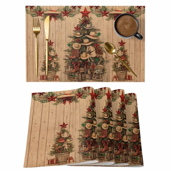 Navy Blue White Placemats Set of 1, Geometric Greek Style Abstract Art Non-Slip Place Mats Washable Table Mats for Kitchen Dining Table Decorations Indoor/Outdoor