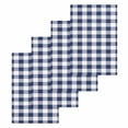 thumbnail image 1 of Navy Blue White Plaid Hand Towels Set, Waffle Weave Kitchen Towels 4 Pieces, Farmhouse Checkered Buffalo Microfiber Hair Face Bath Tea Towel Absorbent Quick Drying Cleaning Dish Cloths 15.7"x23.6", 1 of 7