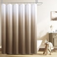 thumbnail image 1 of Navy Blue and White Shower Curtains for Bathroom, Ombre Indigo Royal Light Blue Cloth Fabric Shower Curtain Set with 12 Hooks Royal Indigo Bathroom Decor 72 x 72, 1 of 7