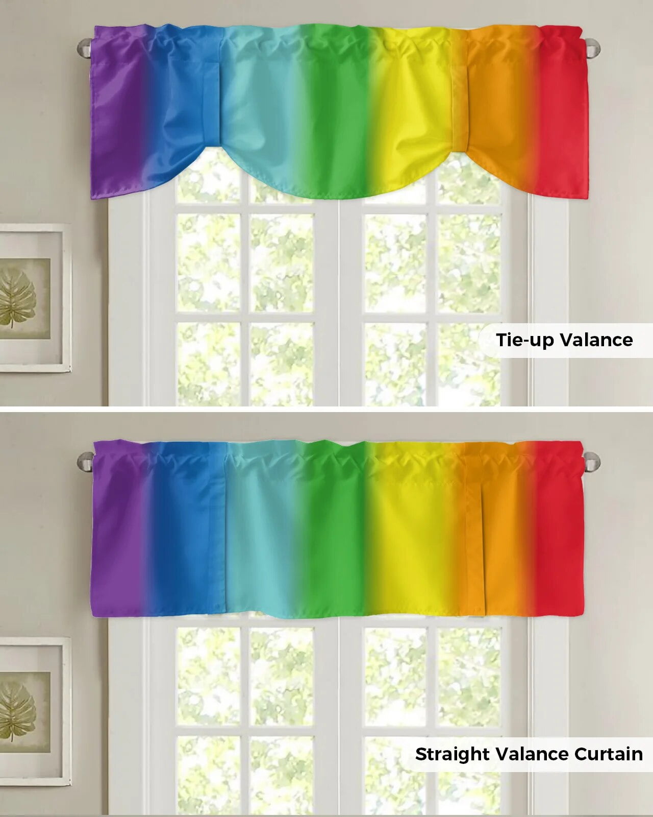 Navy Blue White Stripes Small Curtain Rod Pocket Short Curtains Home