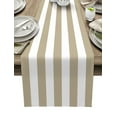 thumbnail image 1 of Navy Blue White Stripes Table Runner Home Wedding Table Flag Mat Table Centerpieces Decoration Party Dining Long Tablecloth, 1 of 7