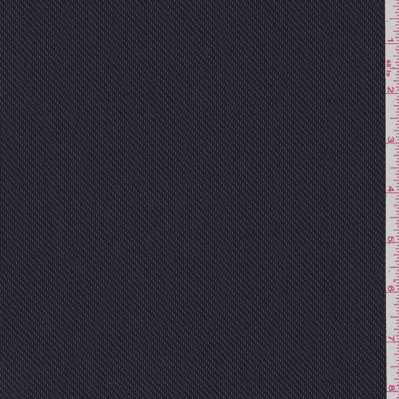 Navy Blue/White Wool Suiting, Fabric Sold By the Yard