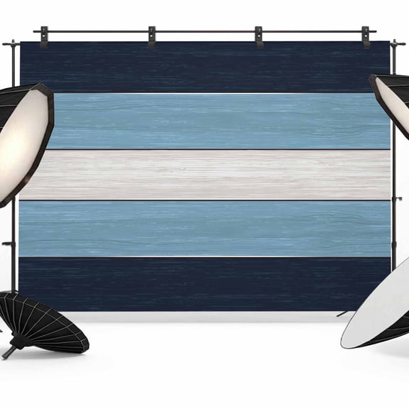Navy Blue Wood Grain Photography Backdrop 7x5FT, Vintage Dark Blue Gradient Wooden Plank Photo Backdrops, Background for Photography Studio Photo Studio Background, Back Drop for Photoshoot