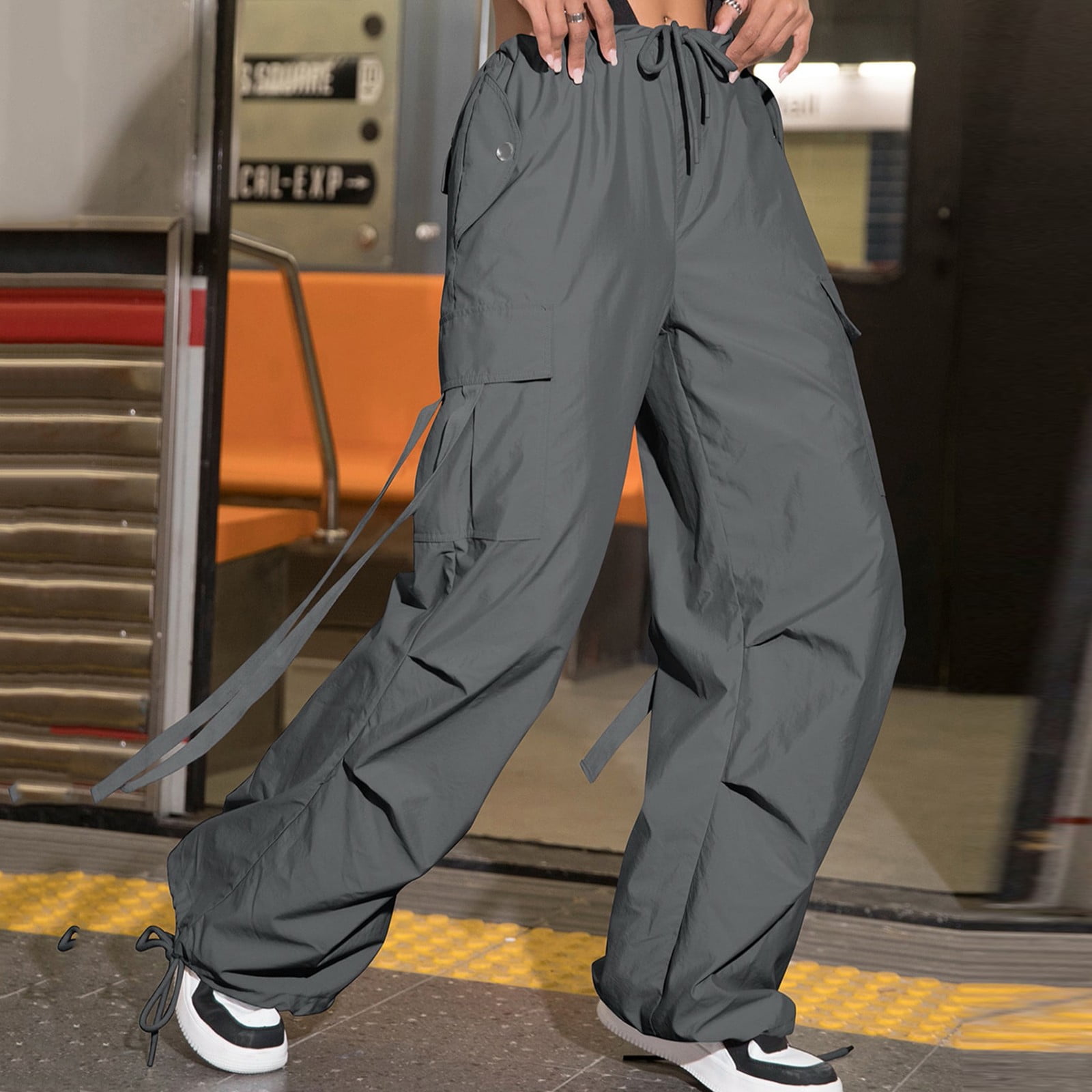 Navy Blue Work Pants Women Work Pants Straight Fashion