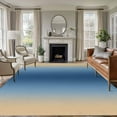 thumbnail image 1 of Navy Blue Yellow Ombre Area Rug 5x8 Washable Rug Non Slip Farmhouse Modern Gradient Art Large Area Rug Soft Stainresistant Indoor Floor Carpet for Living Room Bedroom Home Office Dining Room Nursery, 1 of 8