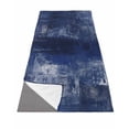 thumbnail image 1 of Navy Blue Yoga Towel for Hot Yoga Non Slip, Retro Oil Painting Modern Abstract Art Aesthetics Yoga Mat Towel Absorbent Yoga Sweat Towels Microfiber Hot Yoga Blanket for Bikram Pilates 26"x70", 1 of 7