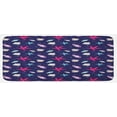 thumbnail image 1 of Navy and Blush Kitchen Mat, Nautical Marine Pattern with Shells Starfishes and Bubbles Aquatic Wildlife, Plush Decorative Kitchen Mat with Non Slip Backing, 47" X 19", Multicolor, by Ambesonne, 1 of 1
