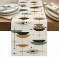 thumbnail image 1 of Navy Bohemian Table Runner - 36 Inch Long, Kitchen Dining Table Runner Dresser Scarves, Geometric Abstract Stripes Vintage Beige Farmhouse Decor for Coffee Tables Wedding Party Banquet, 1 of 8