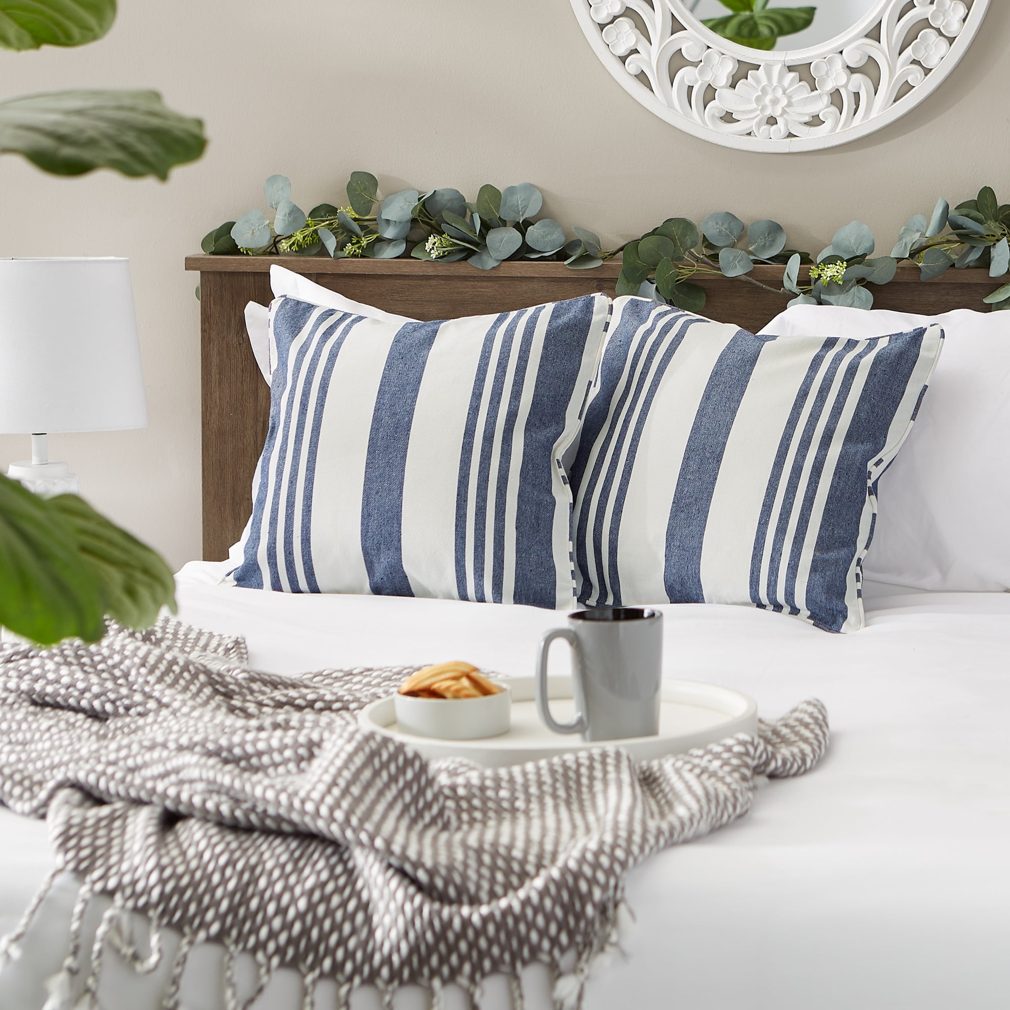 Chambray pillow cheap cover