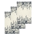 thumbnail image 1 of Navy Botanical Kitchen Dish Towels for Drying Dishes Set of 3, Blue Dragonfly Flower Leaf Retro Style Waffle Weave Microfiber Hand Tea Bathroom Towels Quick Dry & Absorbent Towel 15.7x23.6, 1 of 7