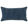 thumbnail image 1 of Navy Botanical Pattern Embroidered Lumbar Pillow, 1 of 1