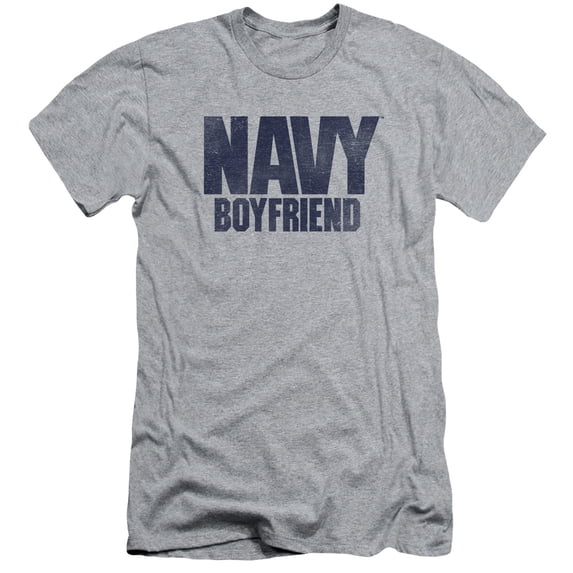 Navy Boyfriend Adult 30/1 T-Shirt Athletic Heather
