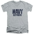 thumbnail image 1 of Navy Boyfriend Adult V-Neck T-Shirt 30/1 T-Shirt Athletic Heather, 1 of 1