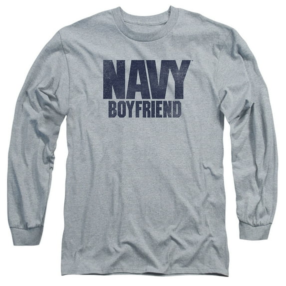 Navy - Boyfriend - Long Sleeve Shirt - XX-Large